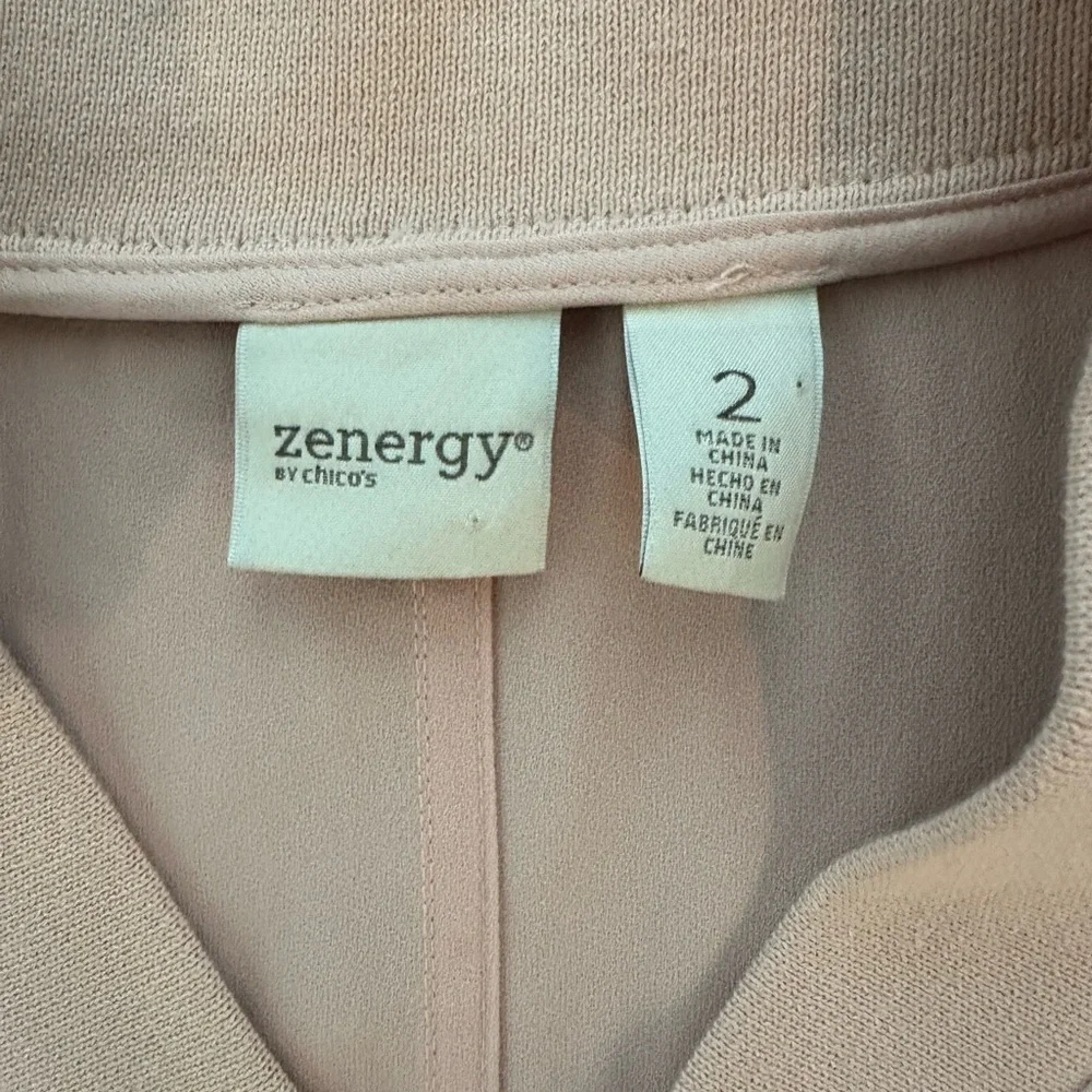 Zenergy by Chico’s Pink Bomber Jacket – Size 2 (M/L) - Picture 7 of 10